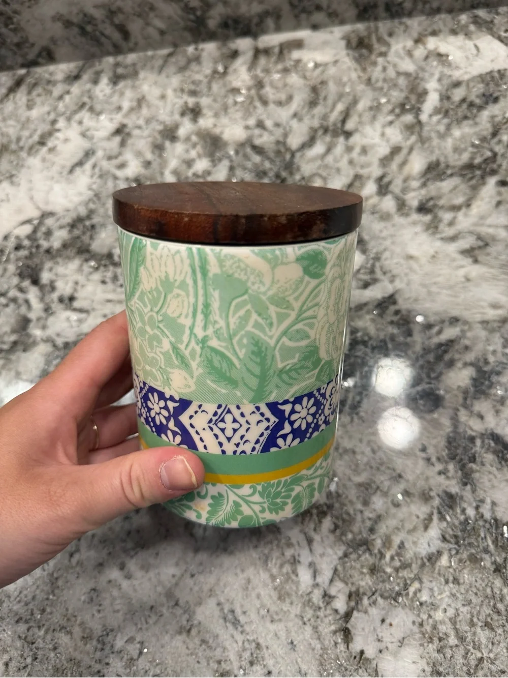 Anthropologie Jacquard Canister | Small